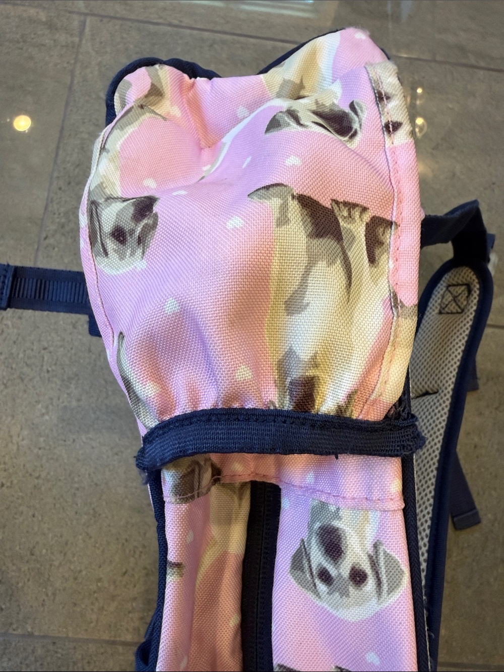 Pottery Barn Kids Pink Dog Print Backpack - Picture 5 of 12